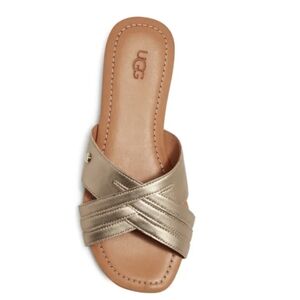 UGG gold Kenleigh Slide Sandal, Size 8.5